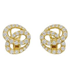 Tiffany & Co. ​Diamond Gold Twist Earrings