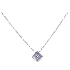 Tiffany & Co. Grace princess cut Diamond platinum Pendant