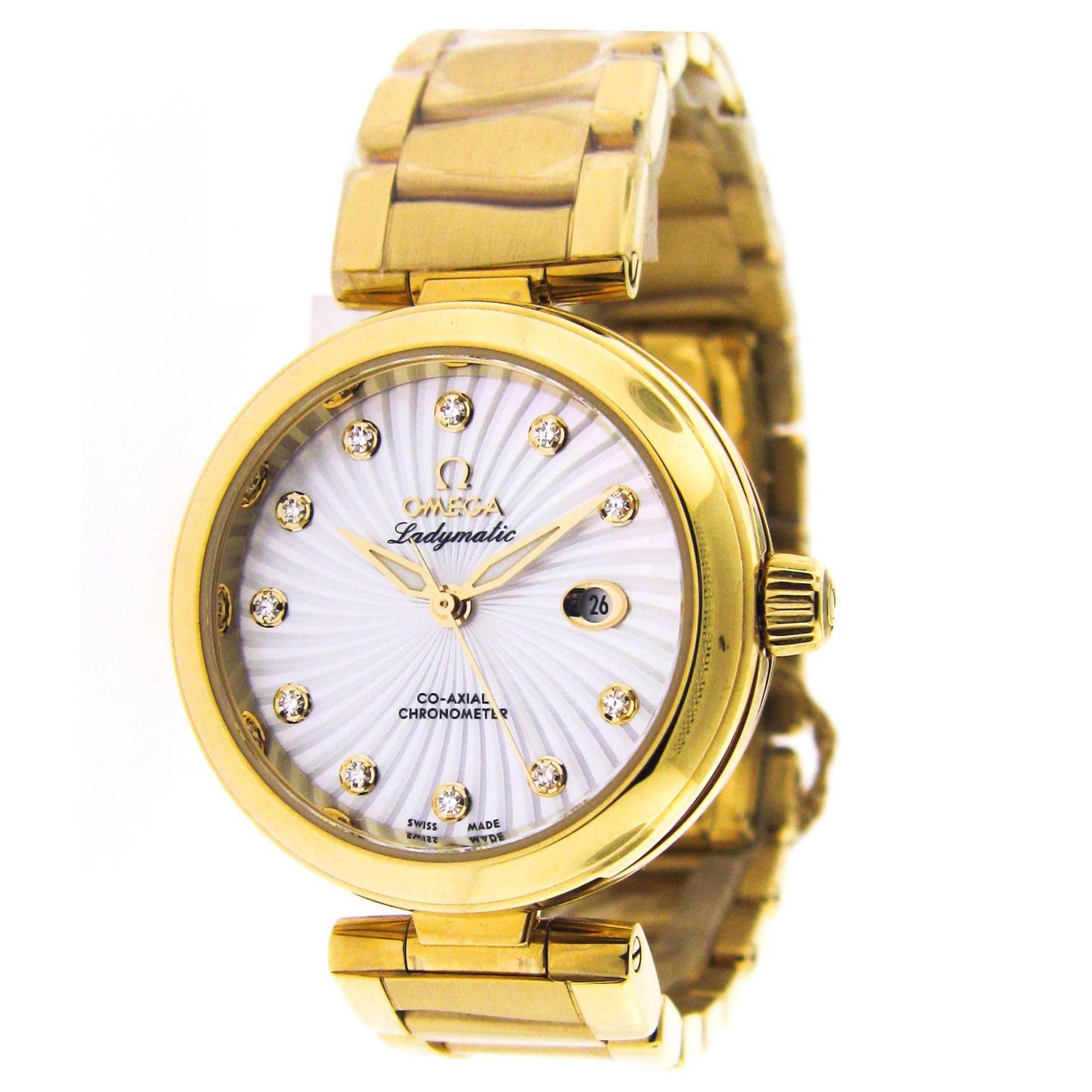 Omega Ladies Yellow Gold Ladymatic Automatic Wristwatch