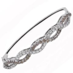 Luise White and Brown Diamond Gold bracelet 2