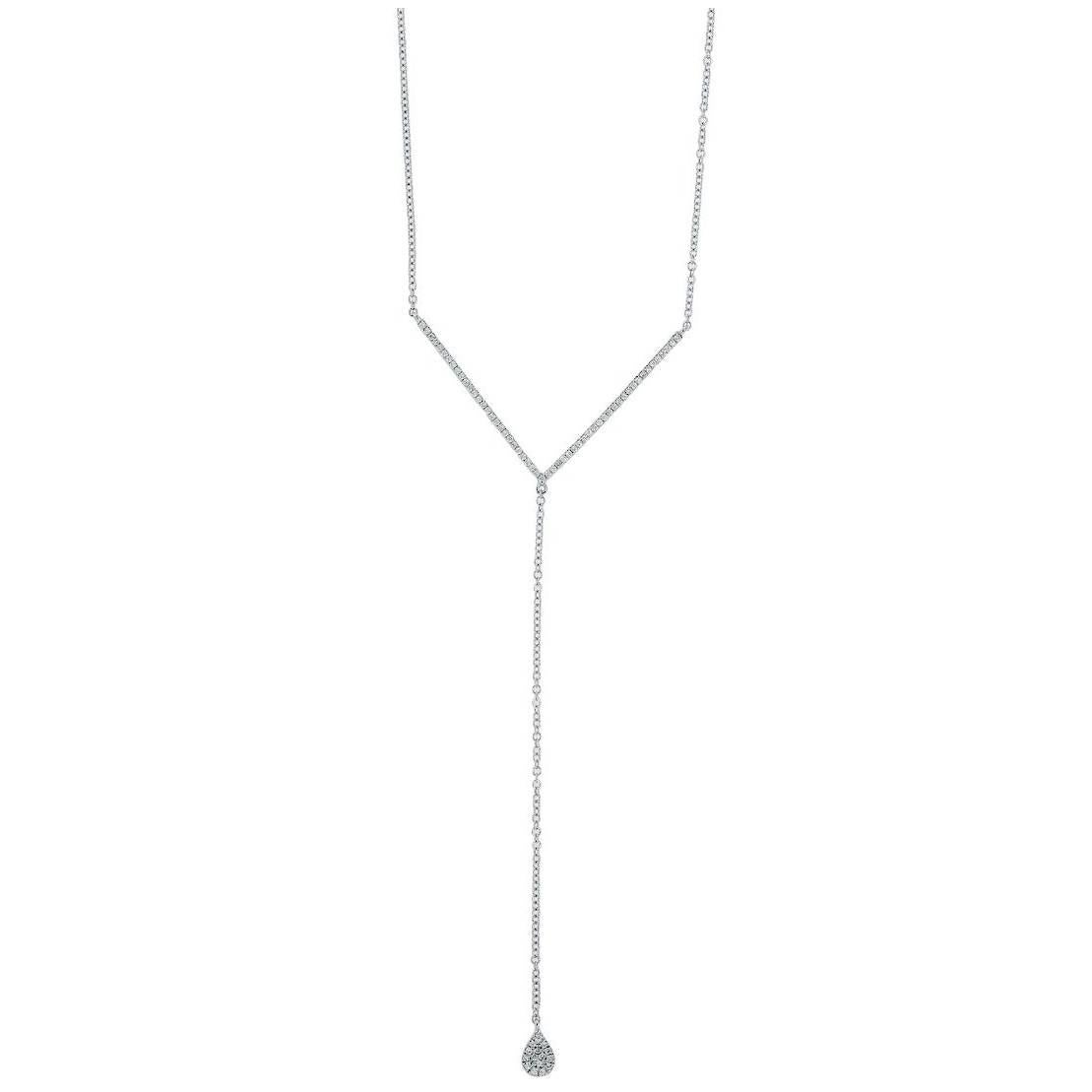 Meira T 0.37 Carats Diamond Gold Drop Necklace
