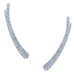 Meira - Boucles d'oreilles en or 14 carats avec diamants de 0,43 carat, en stock