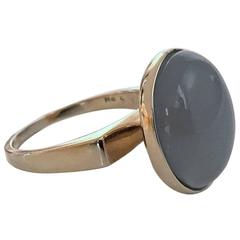 1960s Scandinavian Gold Moonstone Ring