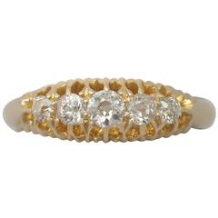 1900s Antique Diamond and Yellow Gold Cocktail Ring 1