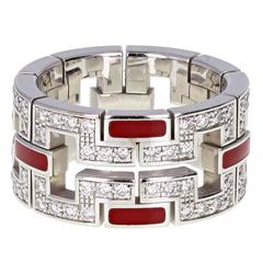 Cartier Baiser du Dragon Diamond Gold Lacquer Band Ring