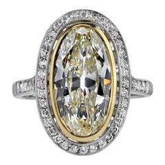 Moval Cut Diamond Engagement Ring
