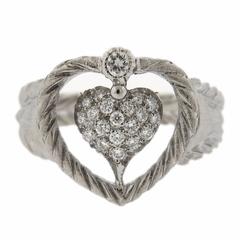 Buccellati Gold Diamond Heart Ring