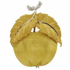 Buccellati Gold Apple Brooch Pin