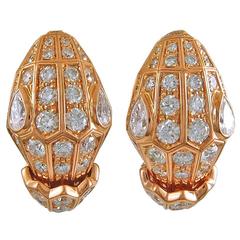 Bulgari Serpenti Diamond Earclips 3