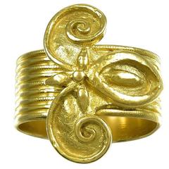 Ilias Lalaounis 22K Gold Butterfly Ring