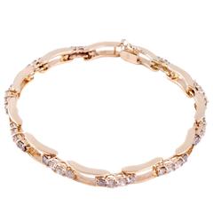 3.30 carat diamond two tone gold bracelet 3.30 carat diamond two tone gold bracelet