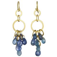 Faye Kim Umba Blue Sapphire Earrings