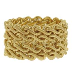 Buccellati Gold Flexible Link Band Ring