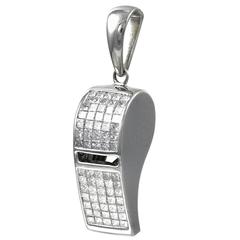 Diamond White Gold Whistle 2