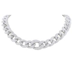 35.02 Carats Diamond Link Necklace 11