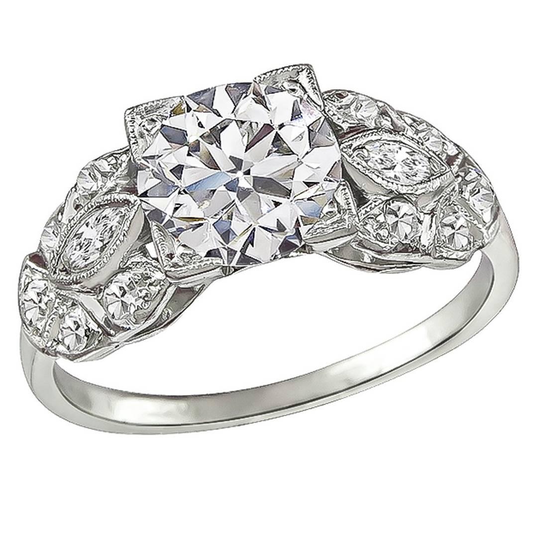 Stunning GIA 1.20 Carat Diamond Engagement Ring