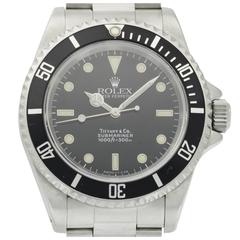 Rolex for Tiffany & Co. Stainless Steel Submariner Wristwatch Ref 14060
