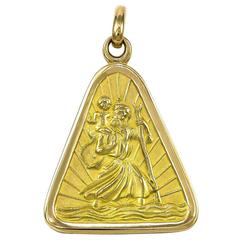 Gold St. Christopher's Medal