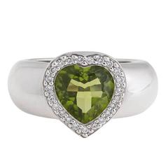 Piaget Prasiolite Diamond White Gold Ring