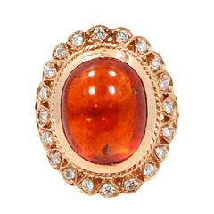 Spessartite and Diamond Ring 2