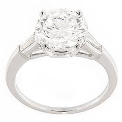 Campanelli & Pear 3.02 Carat GIA Certified Diamond Platinum Ring 1