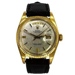 Rolex Yellow Gold Day Date Automatic Wristwatch Ref 1803