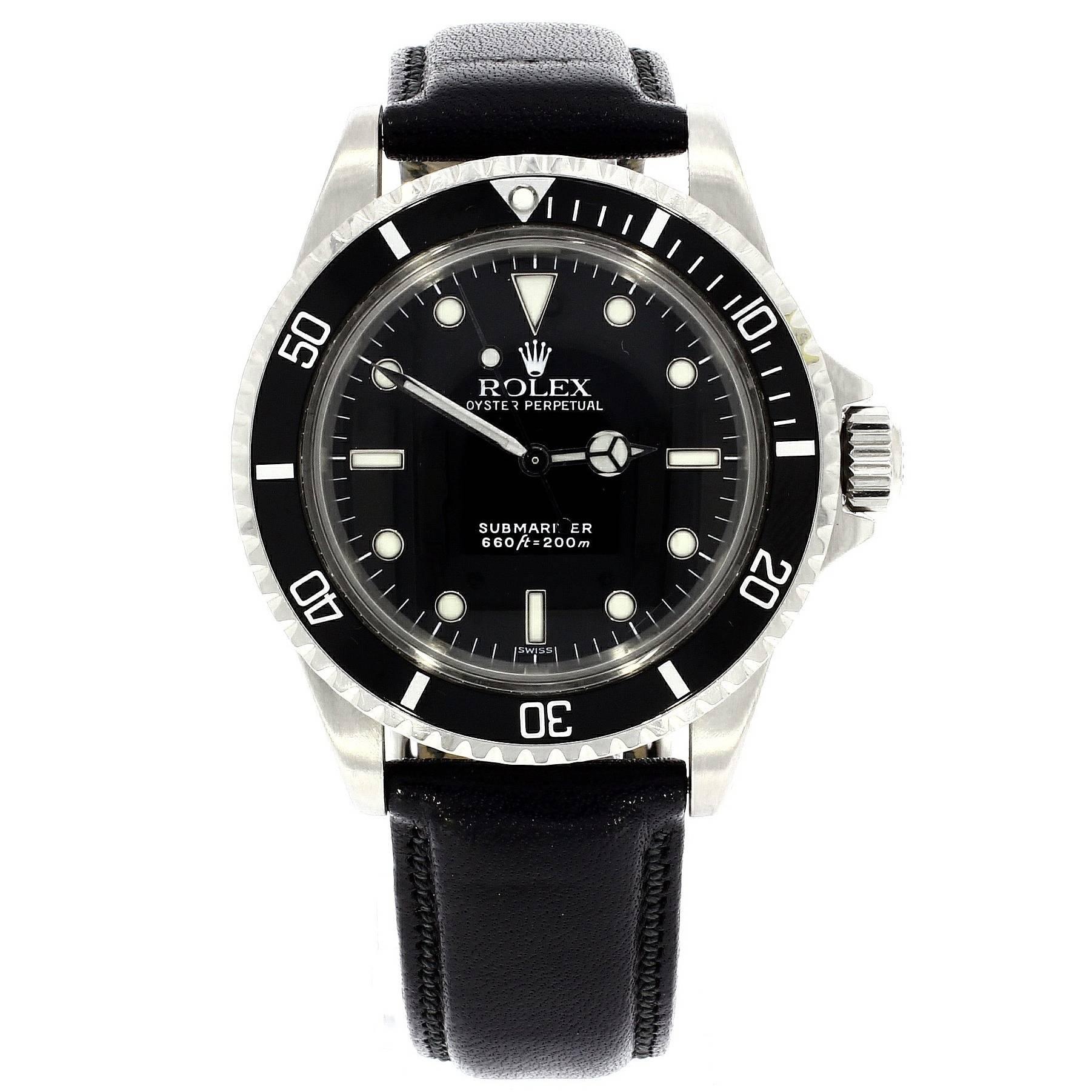 Rolex Stainless Steel Submariner Automatic Wristwatch Ref 5513  For Sale