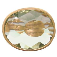Pomellato Arabesque Gold Prasiolite Ring 7