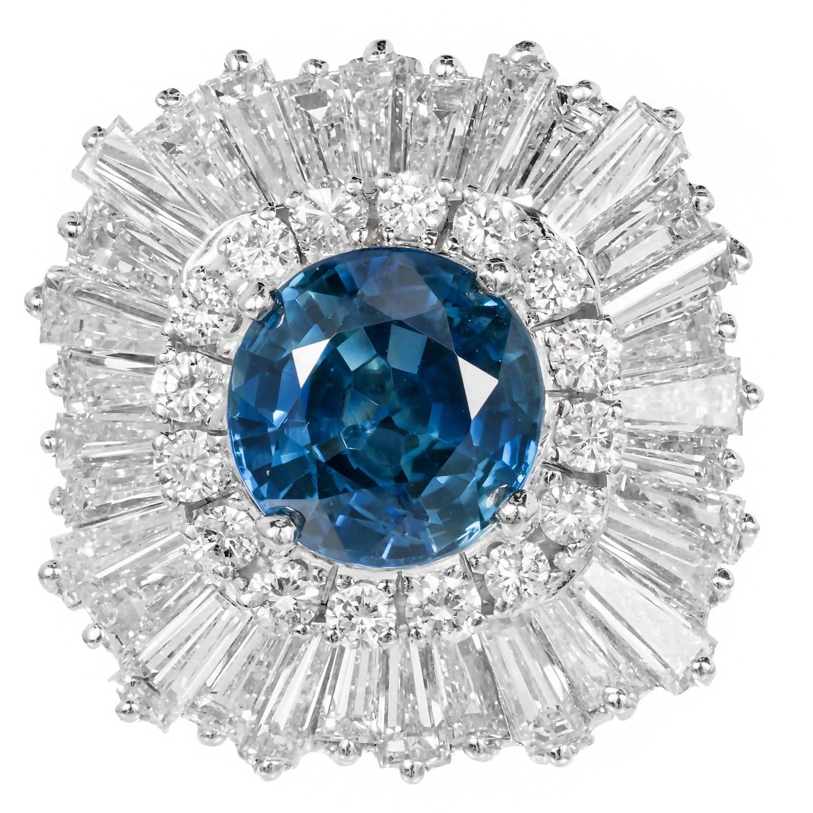 Palais Sapphire Diamond Ringdant Platinum Pendant Ring