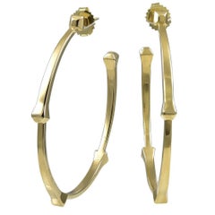 Large Gold GUCCI Hoop Earrings