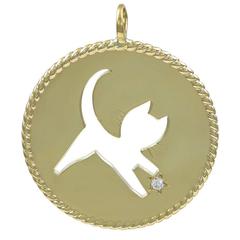 Cartier Gold Cat Charm