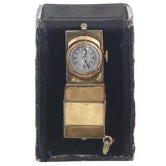 Vintage Wyler Vetta Gilt Enamel Dice Manual Wind Pocket Watch