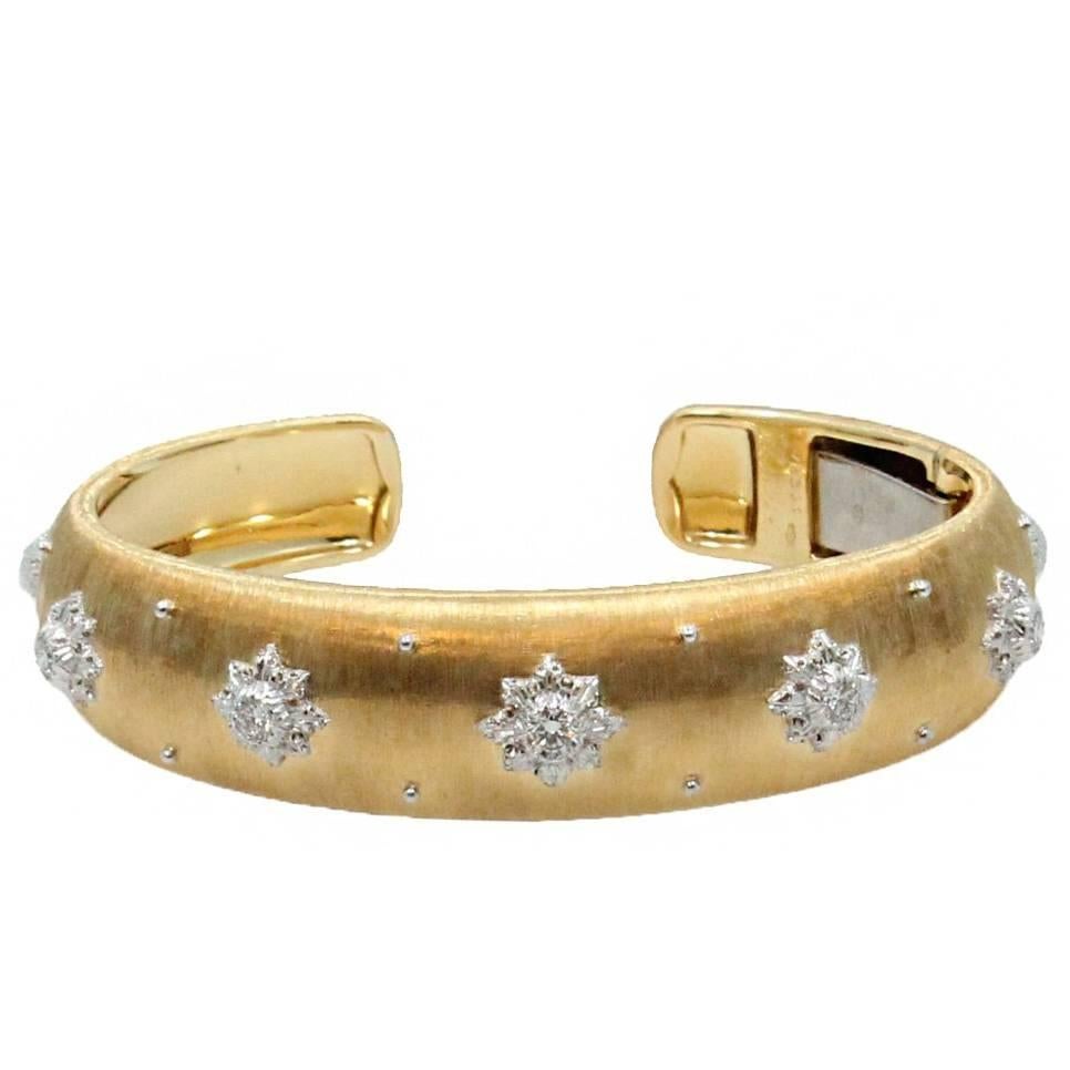  Gold Buccellati Macri Cuff Bracelet For Sale