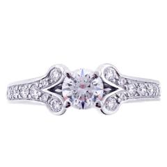 Cartier .54 Carat Diamond  Ballerine Engagement Ring