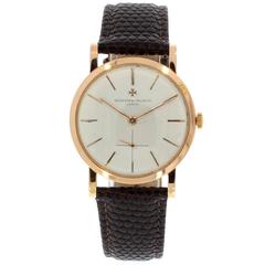 Vacheron Constantin Pink Gold Geneve Classic Manual Wind Wristwatch Ref 4667
