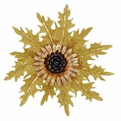Buccellati Large Gold Brooch Pin 12