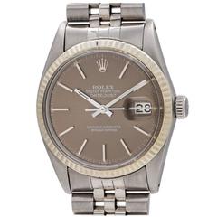Rolex Stainless Steel Datejust Self Winding Wristwatch Ref 16014 circa 1980