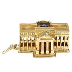 Gold White House Charm