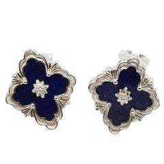 18 Karat White Gold Buccellati Opera Button Earrings 8