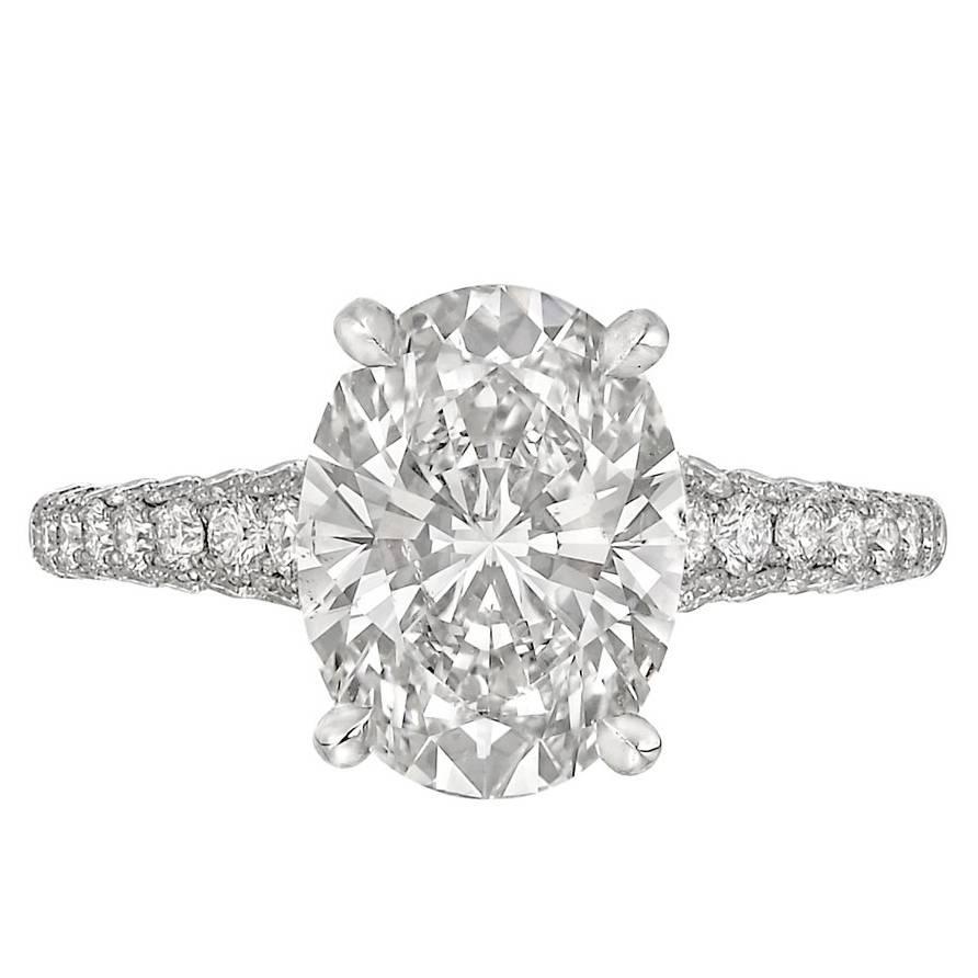 Betteridge 3.01 Carat Oval Brilliant-Cut Diamond Engagement Ring