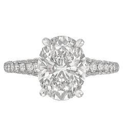 Betteridge 3.01 Carat Oval Brilliant-Cut Diamond Engagement Ring 2