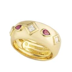 Cartier Diamond and Ruby Dress Ring 11