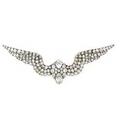 Carlo and Arthur Giuliano Antique Diamond Wing Brooch circa 1900 11