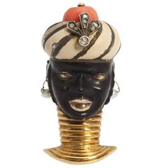Cartier Iconic Blackamoor Pin 1