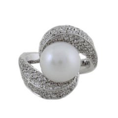 Bague en or blanc 18 carats et diamants de 1, 34 carat