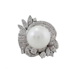 Luise Pearl Diamond Ring 5