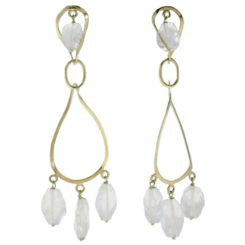 Stone hanging earrings Clearance