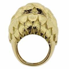 David Webb Bold Gold Dome Ring