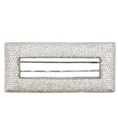 Laura Munder Pave' Diamond White Gold Brooch 6