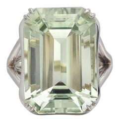 Goshwara "Gossip" Prasiolite Cocktail Ring 6